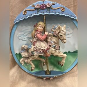 BRADFORD EXCHANGE CAROUSEL DAYDREAMS VINTAGE COLLECTION PLATE 1996